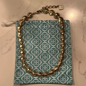 Kendra Scott chunky gold stud necklace 16” with extender